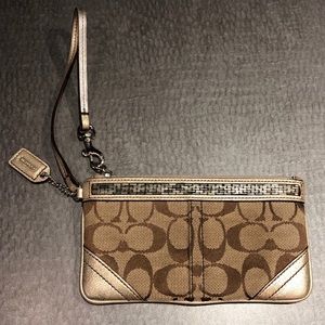 Coach Signature Wristlet